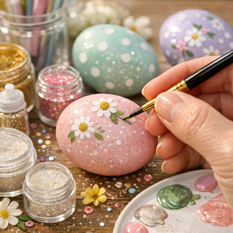 DIY vintage Easter decor