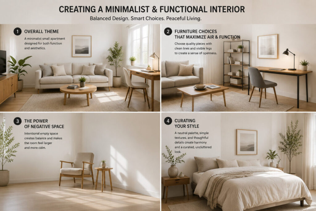 minimalist small home setup inspiration