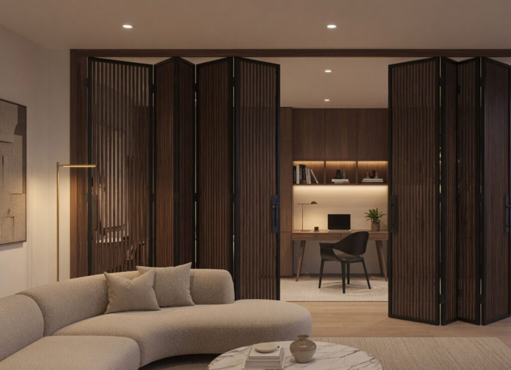 Half wall room divider