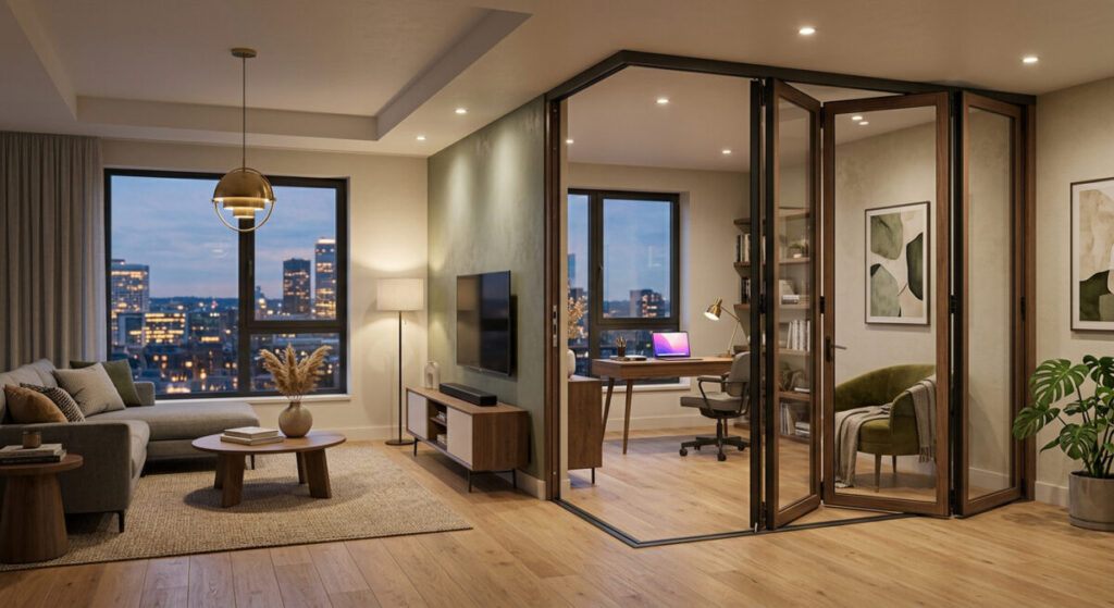 Half wall room divider