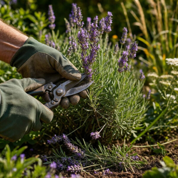 How do I correctly prune lavender to keep it young?
