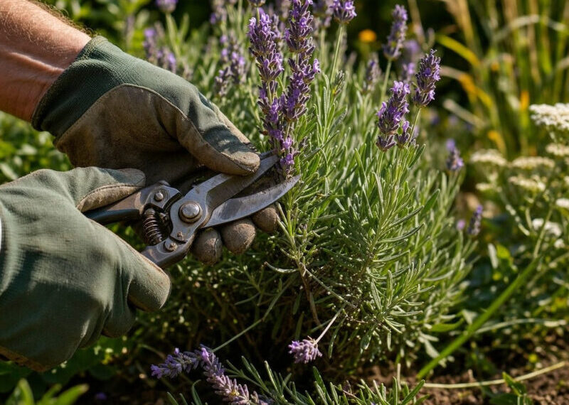 How do I correctly prune lavender to keep it young?