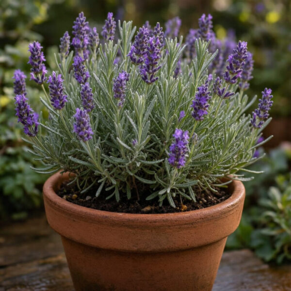 How do I care for lavender differently in pots versus gardens?